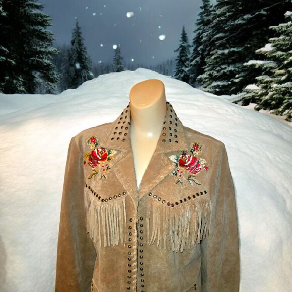Ladies Western look Leather Saguaro West Jacket - Picture 9 of 16